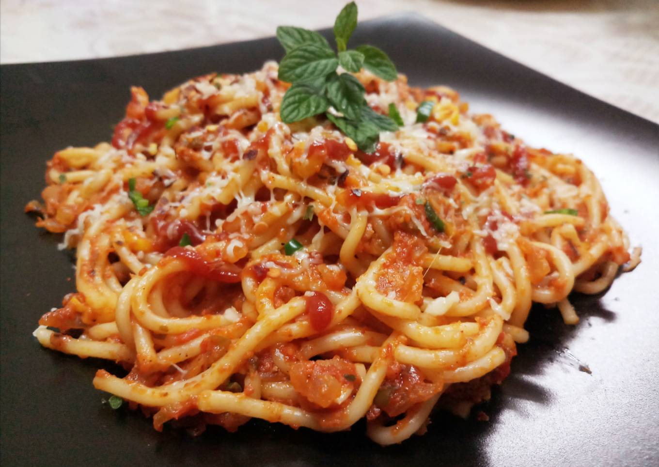 Italian Cheese Spaghetti