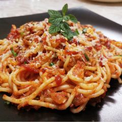 A picture of Italian Cheese Spaghetti.