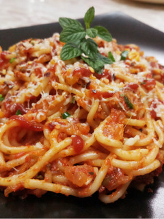 A picture of Italian Cheese Spaghetti.