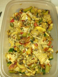 Una foto de Para llevar a modo de fit. Contramuslo pavo con verduras