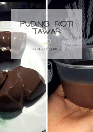 Foto resep Puding coklat roti tawar lembut nyoklat n padet