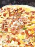 Snack attack!! Smokie omelette
