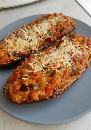 Una foto de Berenjenas rellenas de atún