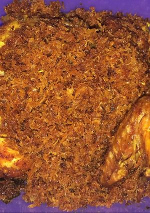 Foto resep Ayam serundeng kelapa