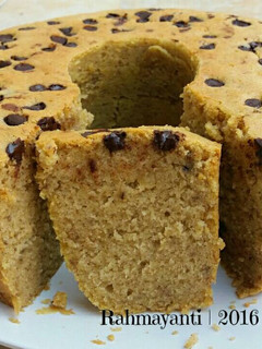 Foto resep Banana Sponge Cake choco chip