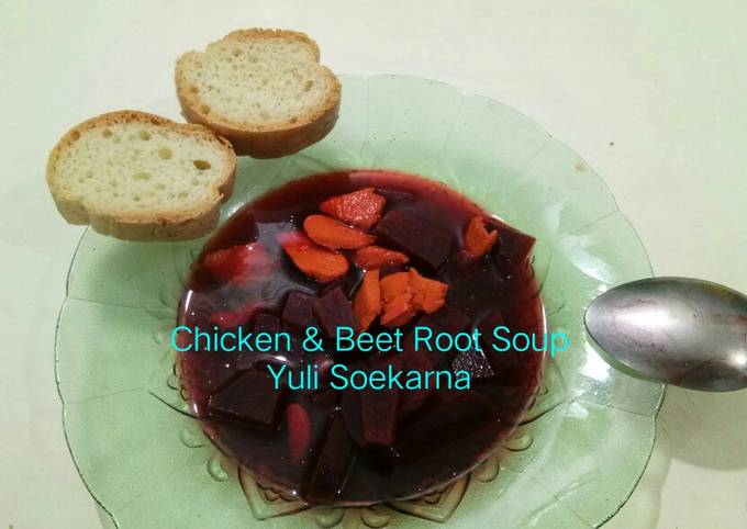 Chicken & Beet Root Soup