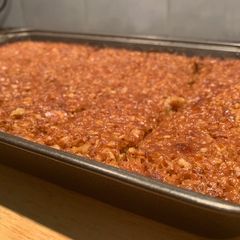 Maple Syrup flapjack A picture of Maple Syrup flapjack.