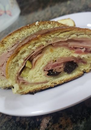 Una foto de Pan de Jamón