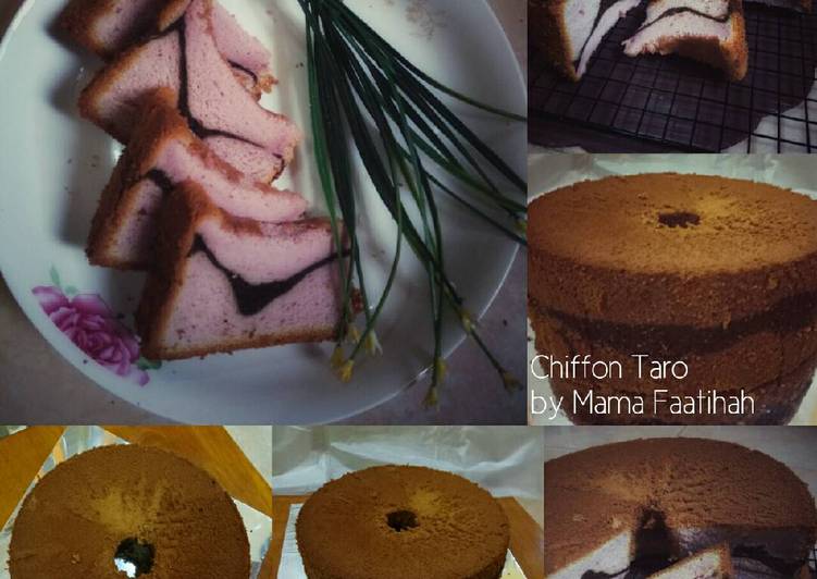 Proses Menyiapkan Chiffon Taro Cake, Bikin Ngiler