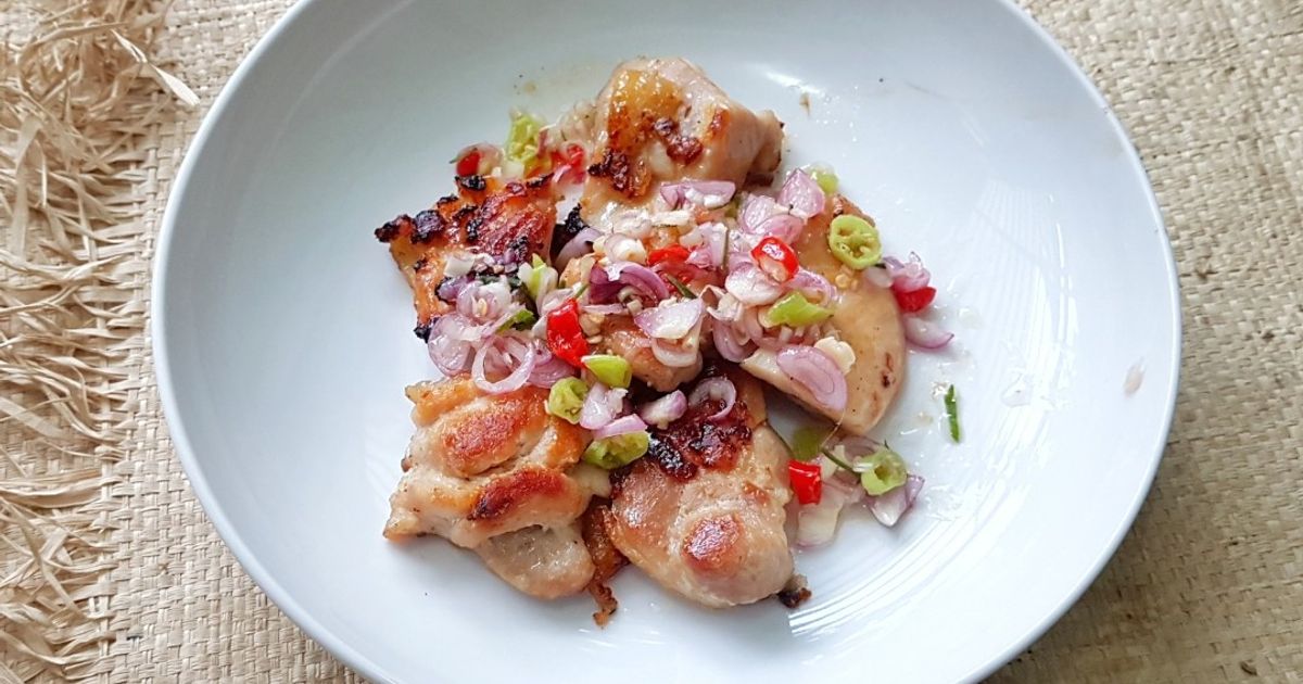 Ayam Taichan Panggang Teflon plus Sambal Matah