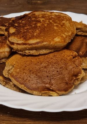 IR-barát, gluténmentes almás amerikai palacsinta recept fotója