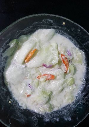 Foto resep Asinan timun segar kuah santan