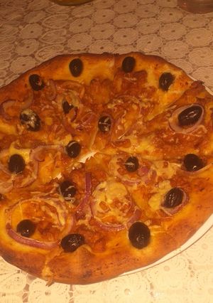 صورة لوصفة بيتزا
