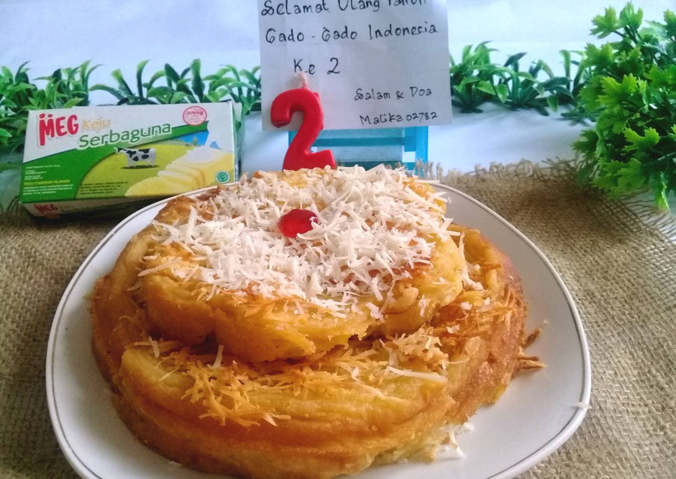 Bingka Kentang Keju Khas Banjar Kalsel
