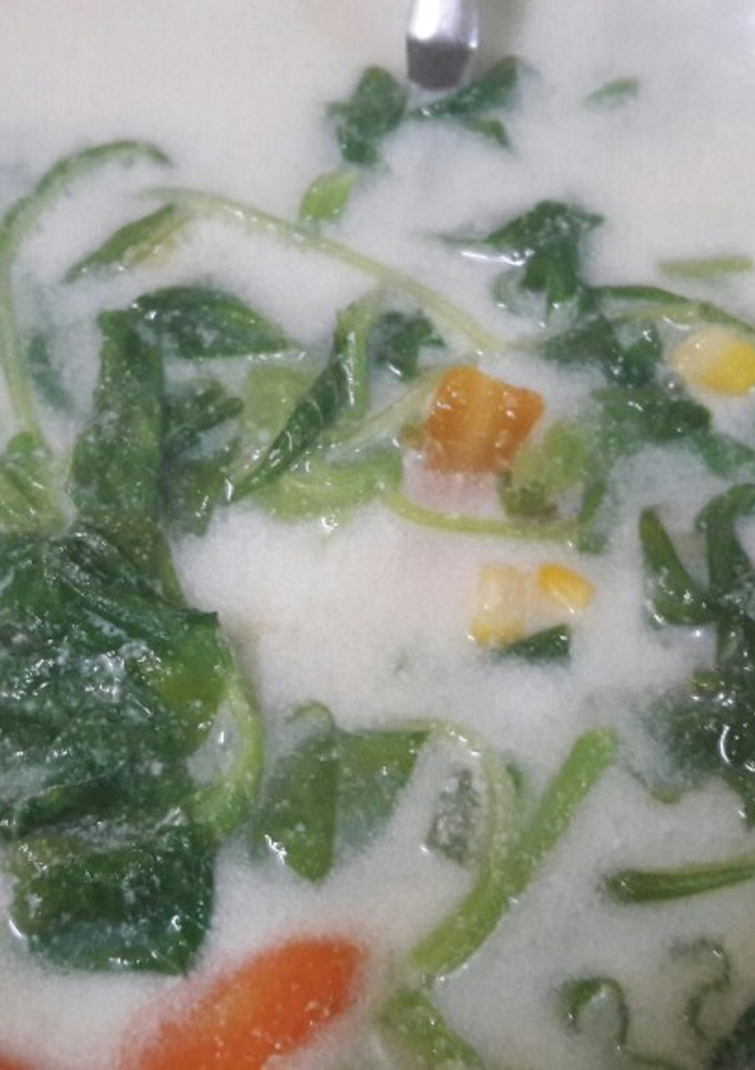 Foto resep Bobor bayam #BikinRamadanBerkesan