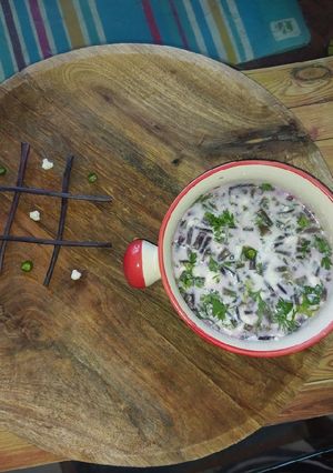 A picture of Radish pods Raita (Mogri Raita).