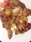 Grilled chicken with sauce