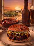 Burger z chili con carne