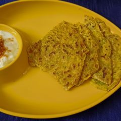A picture of Cucumber jawar chila.