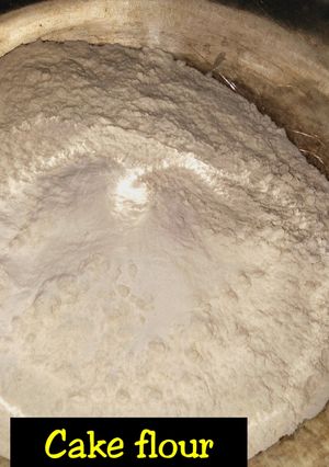 A picture of Cake flour(How to make).