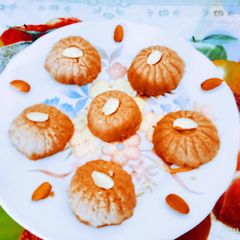 A picture of Tasty and soft Wheat Flour phiniya ladoo.