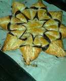 Estrella de hojaldre con Nutella