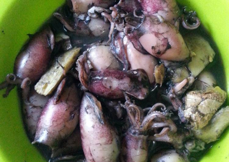 Resep Cumi hitam legam, Enak Banget