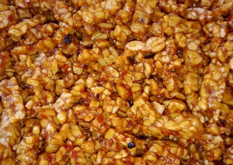 Cara Memasak Cepat Kering tempe pedas Ala Warung