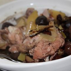 A picture of Chicken Stew with Chestnuts and Potatoes in Slow Cooker.