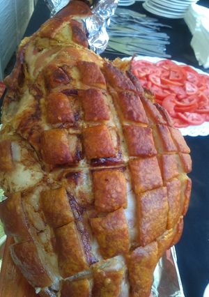 Una foto de Pernil