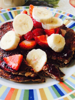 Una foto de Hot cake nutritivo de plátano y avena
