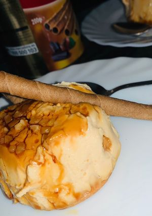 Una foto de Cheesecake de turrón 🍰
