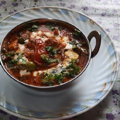 Dhaba style spicy kadai paneer A picture of Dhaba style spicy kadai paneer.