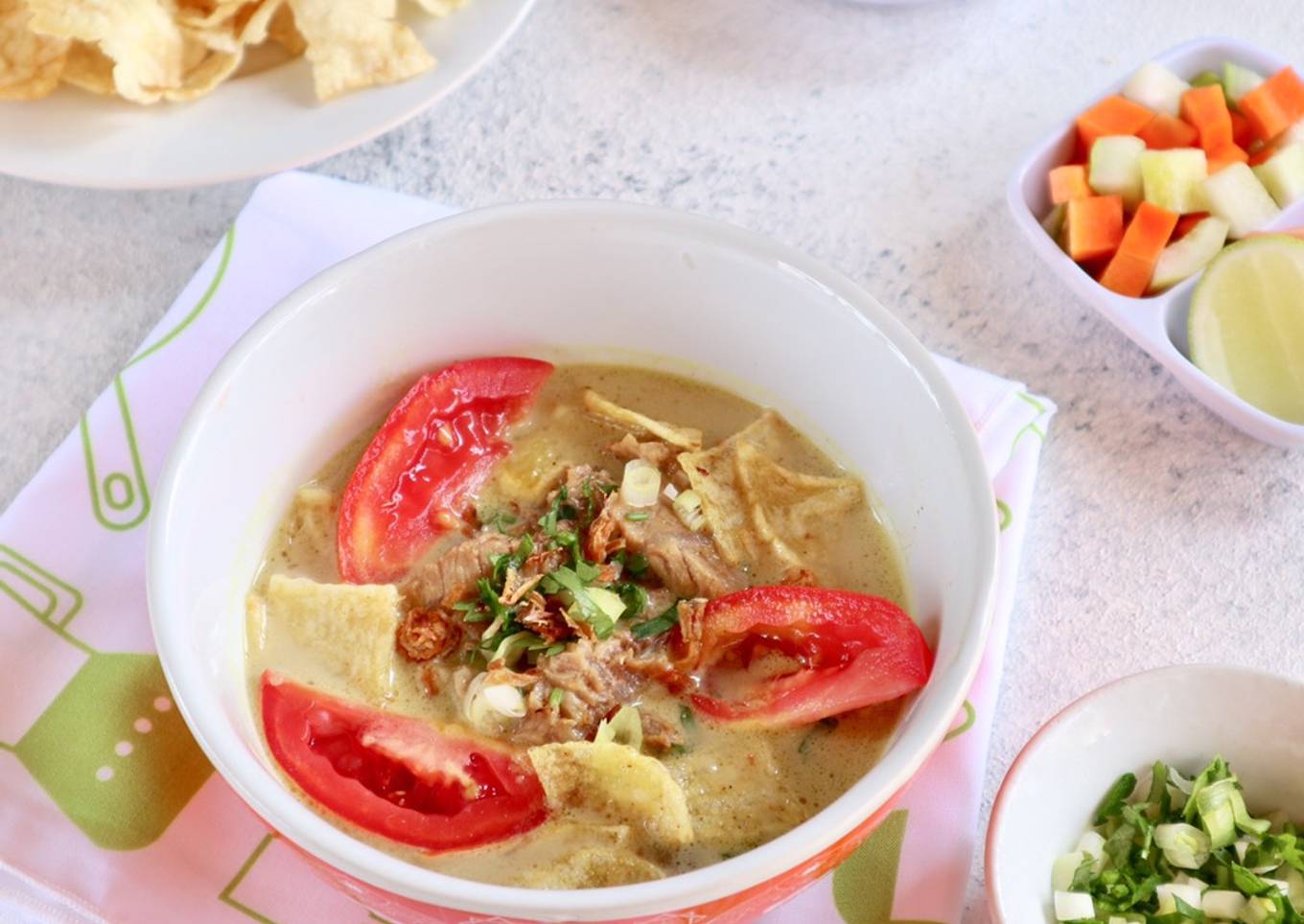 Soto daging kuah santan