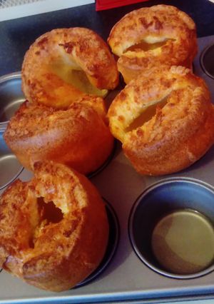 A picture of Yorkshire puddings.