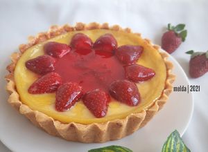 Foto resep Pie Susu Strawberry