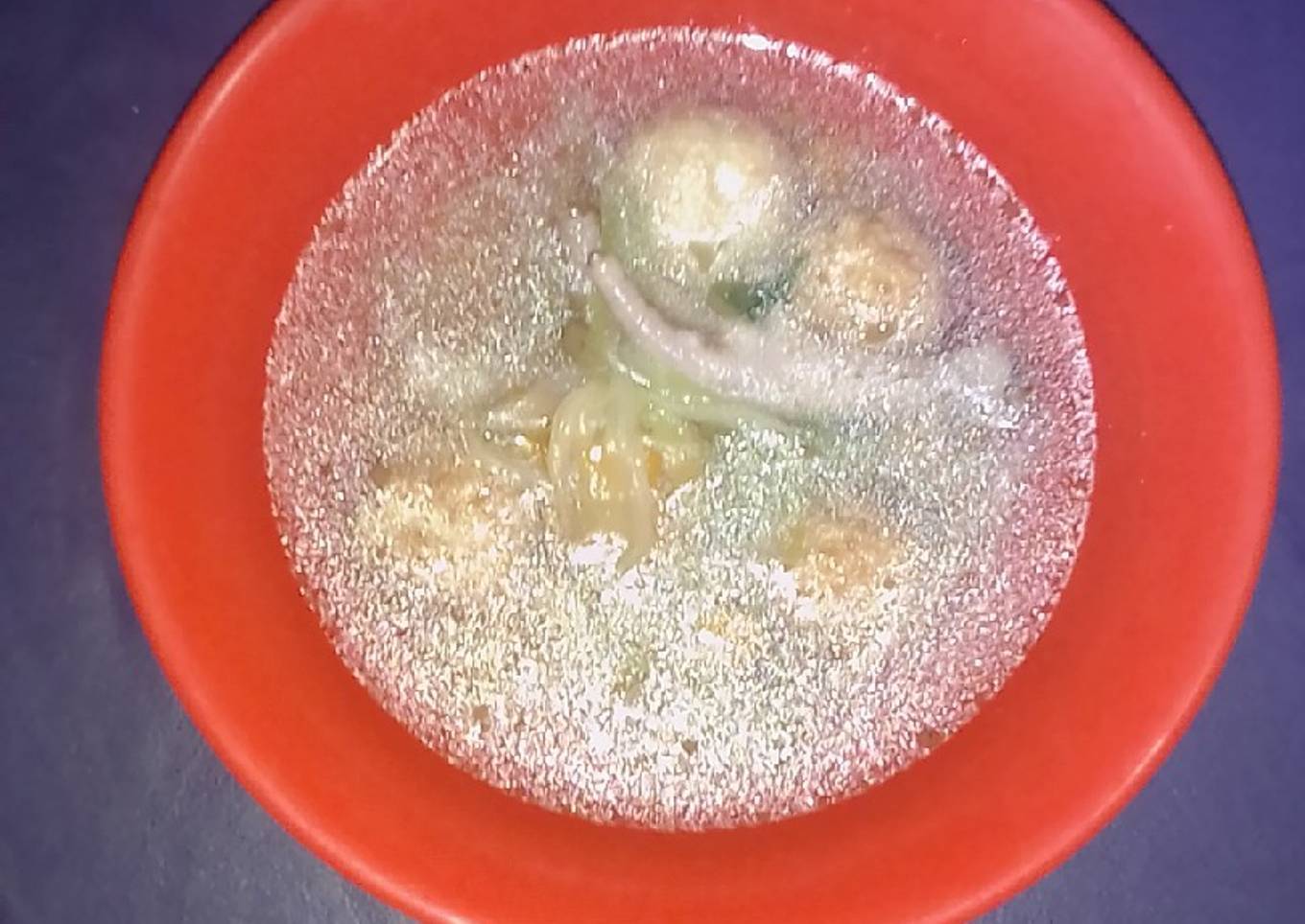 Sop bola-bola tahu ceker ayam