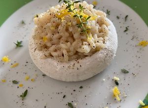 Foto di Risotto nel tomino profumato al timo