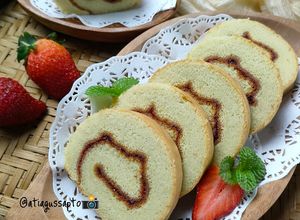 Foto resep Mocaf Roll Cake (652)
