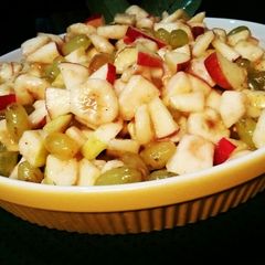 A picture of Fruit Chaat🍎🍌🍋🍇🍐.