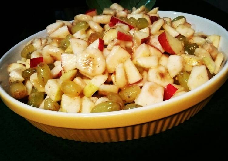 Simple Way to Prepare Favorite Fruit Chaat🍎🍌🍋🍇🍐