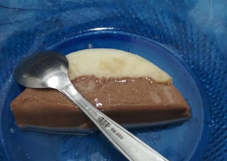 Puding Lapis Roti Tawar