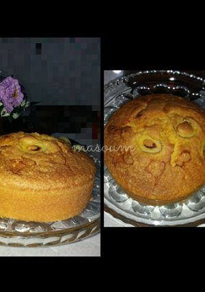 عکسی از دستور کیک زردآلو