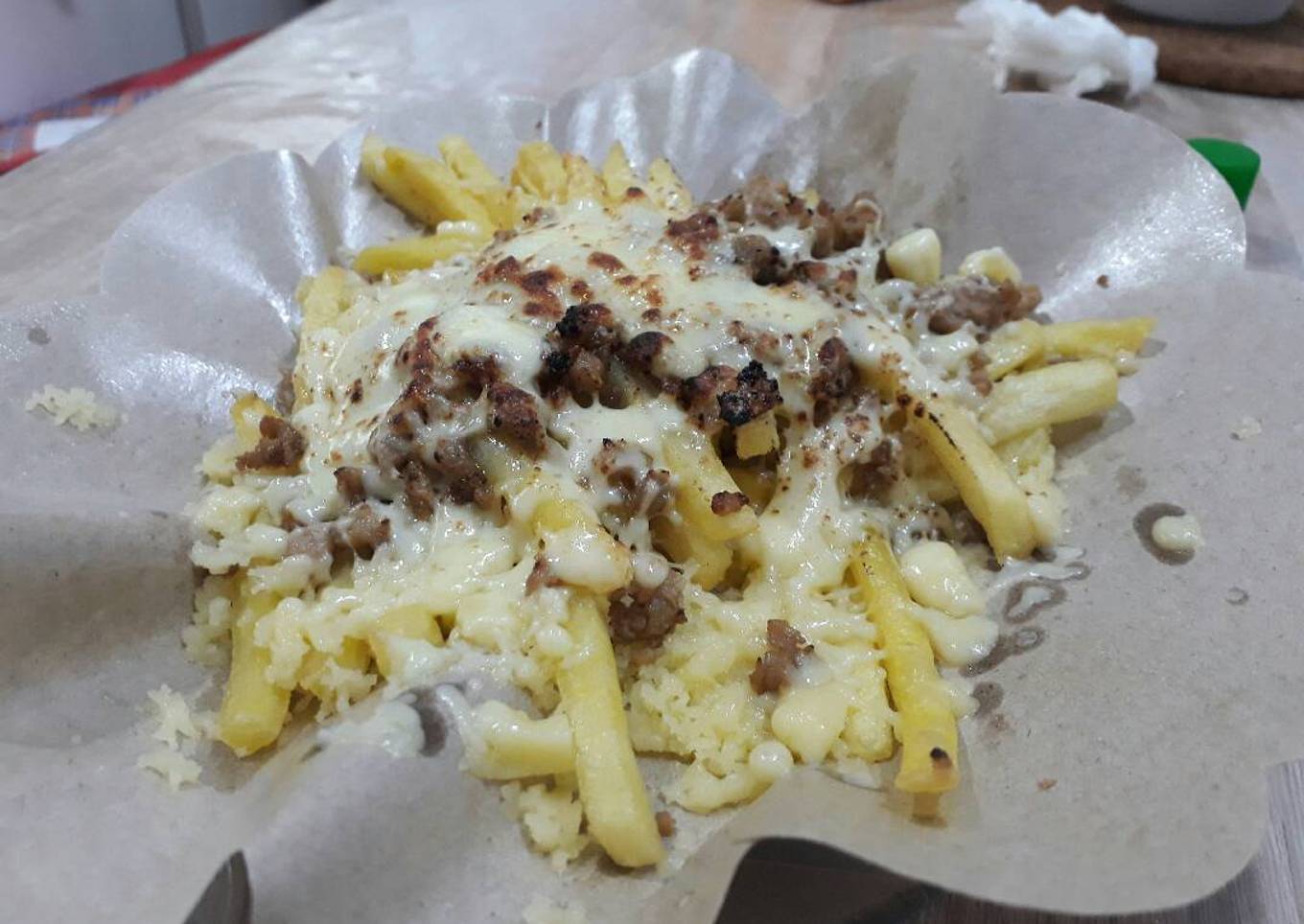 Bolognese cheese French fries