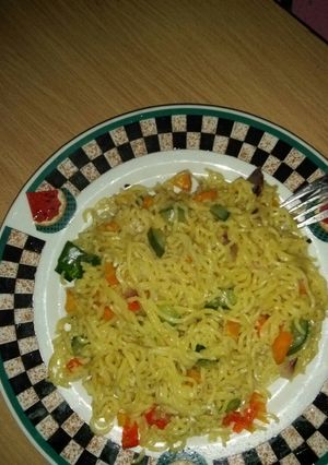 A picture of Vegetable noodles.