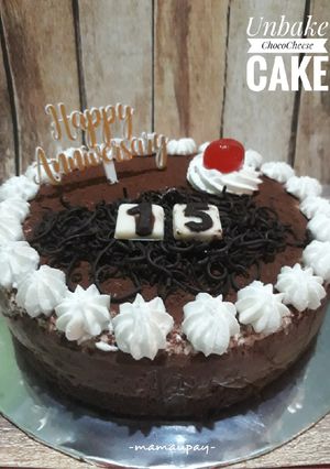 Foto resep Unbaked ChocoCheese Cake