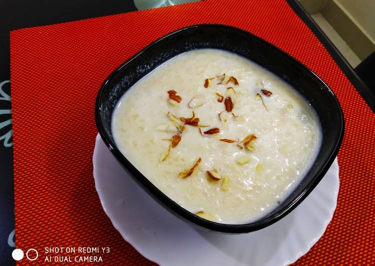 Cottage cheese kheer chhanar payes in bengali