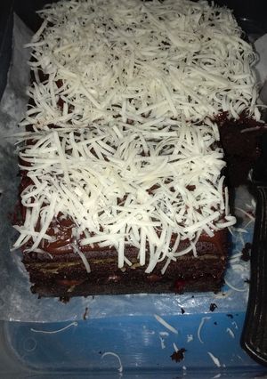Foto resep Brownies Kukus Coklat Topping Keju