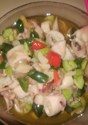 Foto resep Tumis Cumi Asin Pete Cabe Ijo
