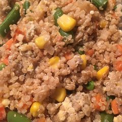 A picture of Quinoa Fried “Rice”.